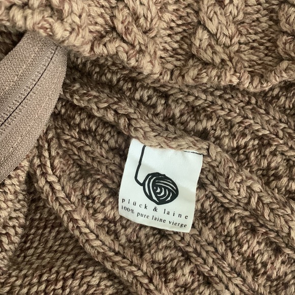 PLUCK Paris ~ 100% Pure New Wool Chunky Knit Sweater - Picture 9 of 11